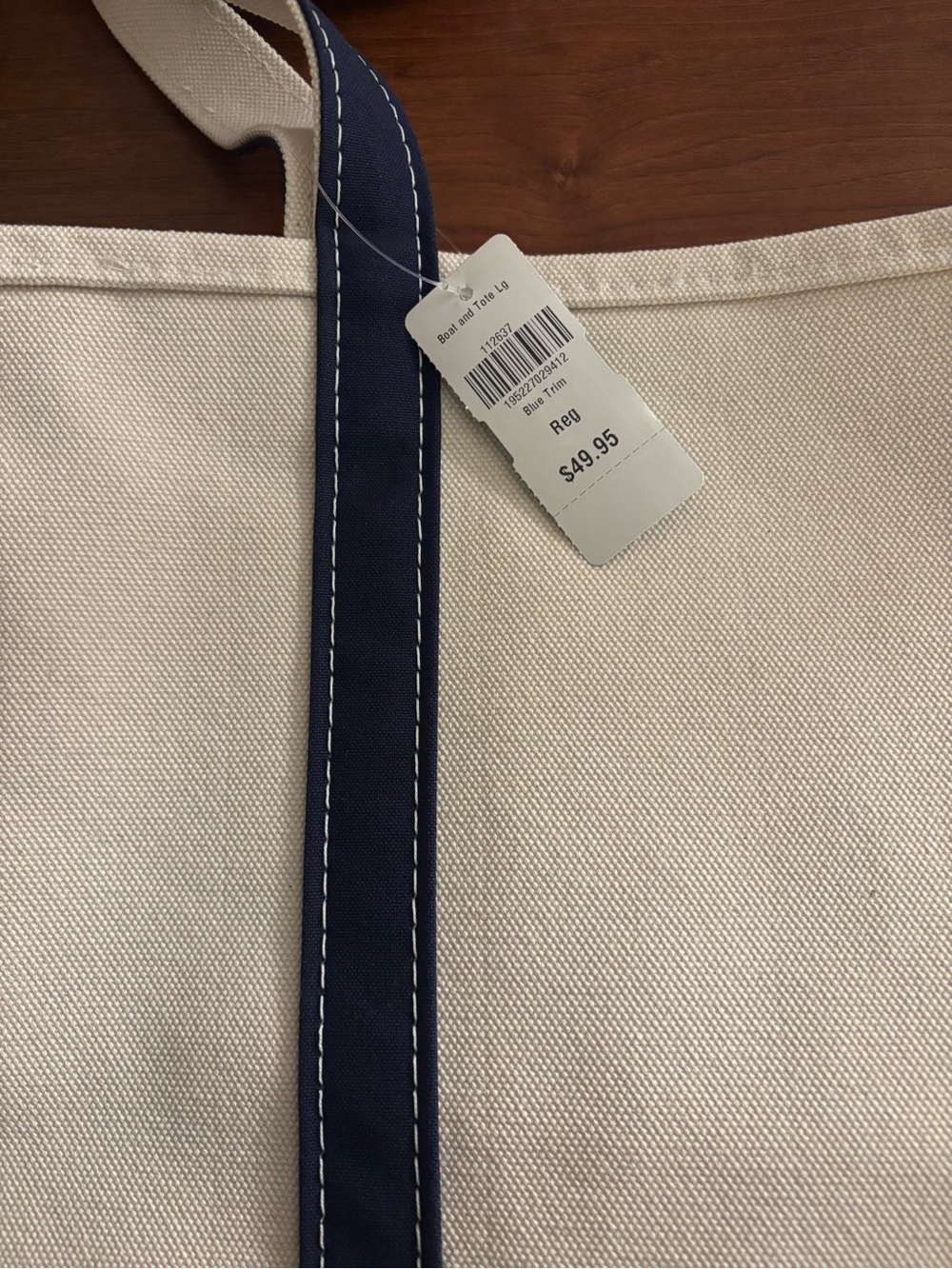 L.L. Bean Boat and Tote, Open-Top Size Large - Picture 3 of 4